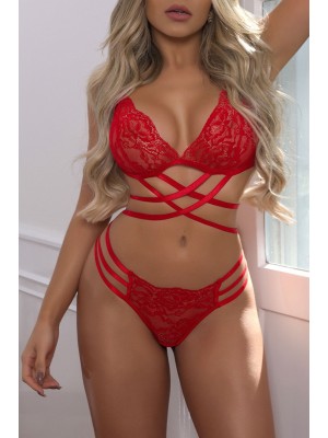 Kadın Kırmızı Dantel Özel Tasarım Şık Sütyen Külot Takımı Kadın Kırmızı Dantel Özel Tasarım Şık Sütyen Külot Takımı