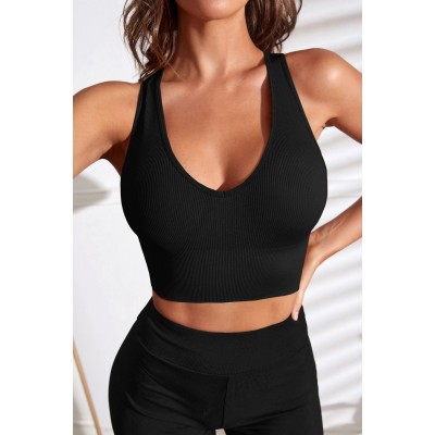 Kadın Siyah Derin Göğüs Dekolteli Şık Crop Top Bluz Kadın Siyah Derin Göğüs Dekolteli Şık Crop Top Bluz