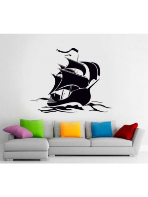 Yelkenli Gemi Duvar Sticker