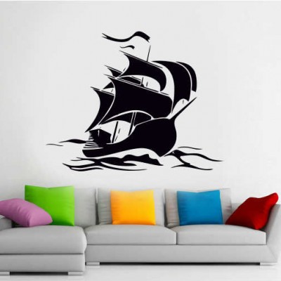 Yelkenli Gemi Duvar Sticker