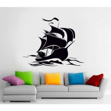 Yelkenli Gemi Duvar Sticker 