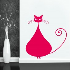 Şişko Kedi Duvar Sticker 